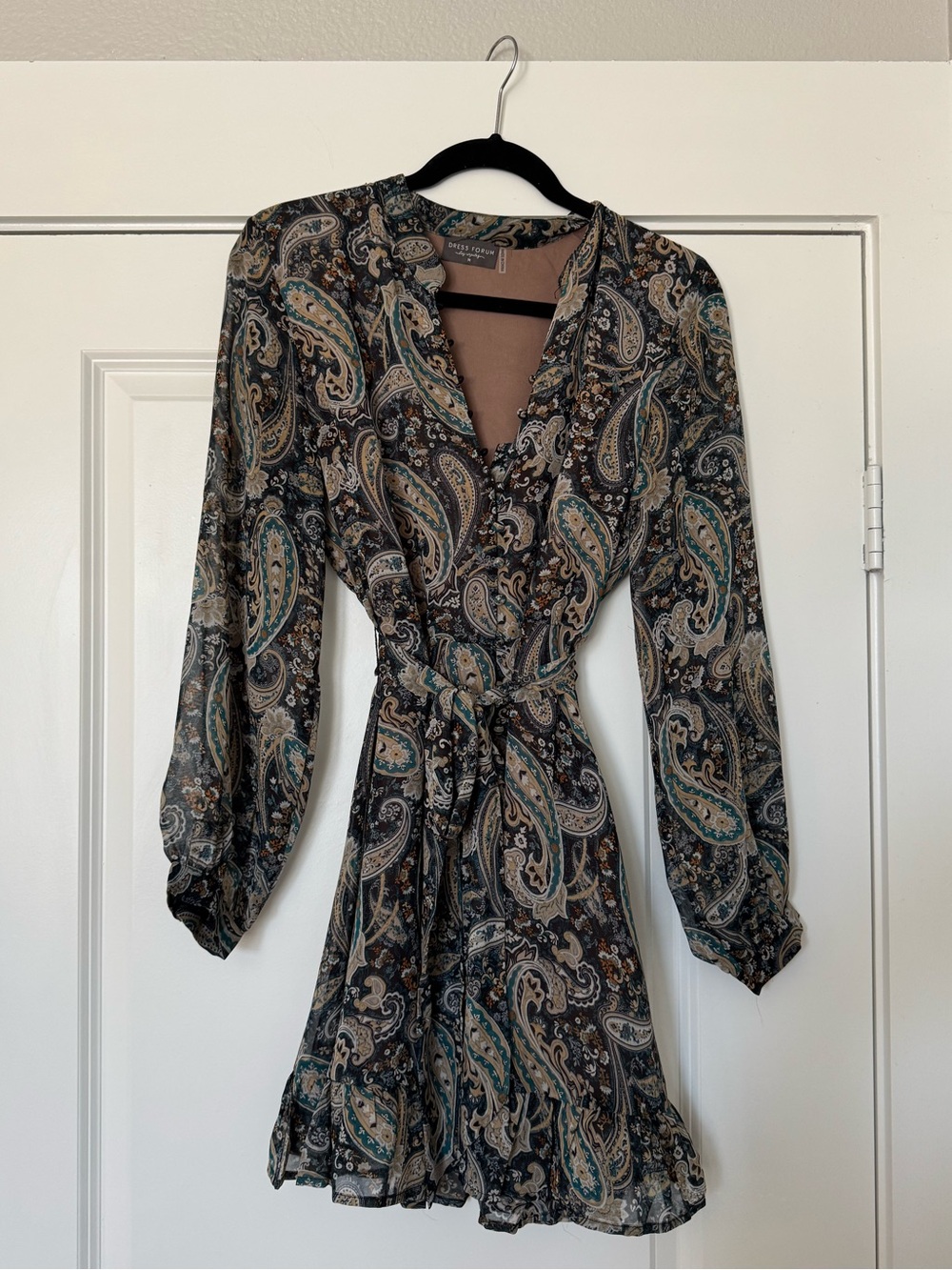 Dress Forum Paisley Mini Dress with tie (Medium)